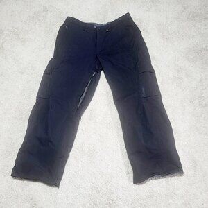 Burton Snowboarding Dryride Snow Pants 34x28 Black Insulated Cargo Utility Gear